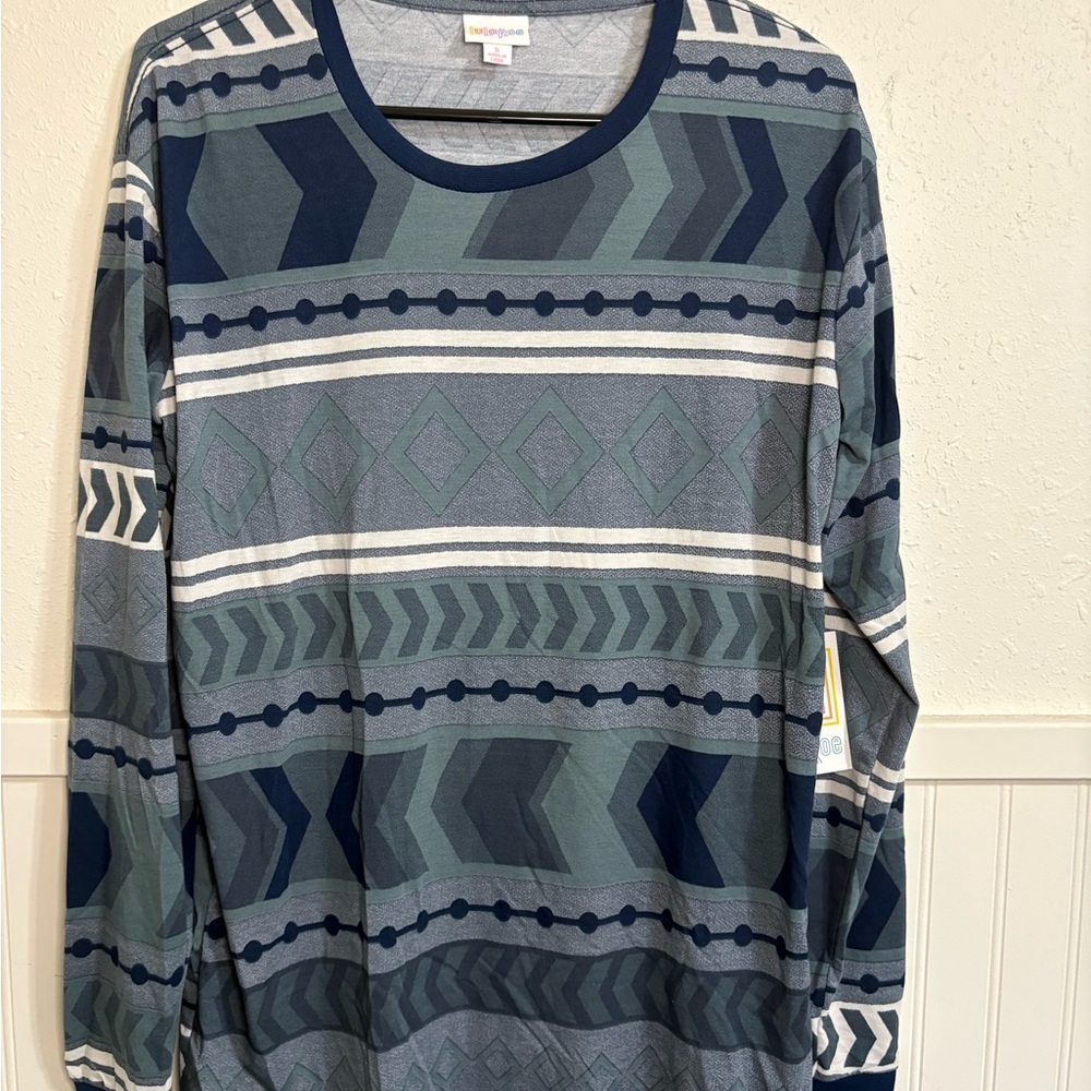 LuLaRoe Multicolored Geometric Pattern Shirt NWT